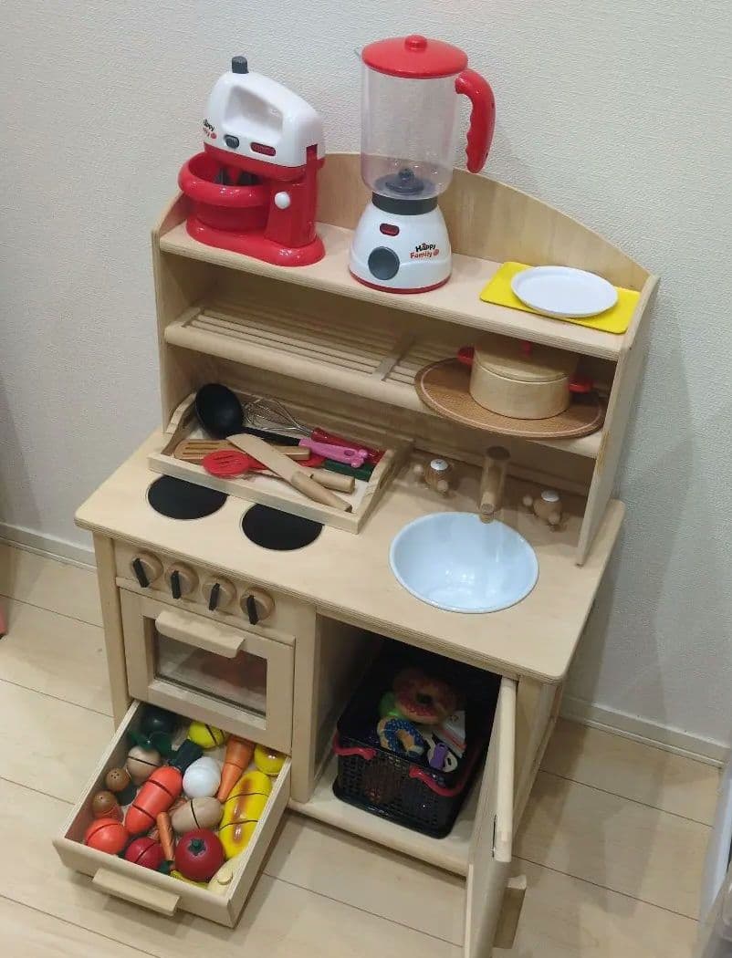 MILAN おままごとキッチンミラン木製ままごと