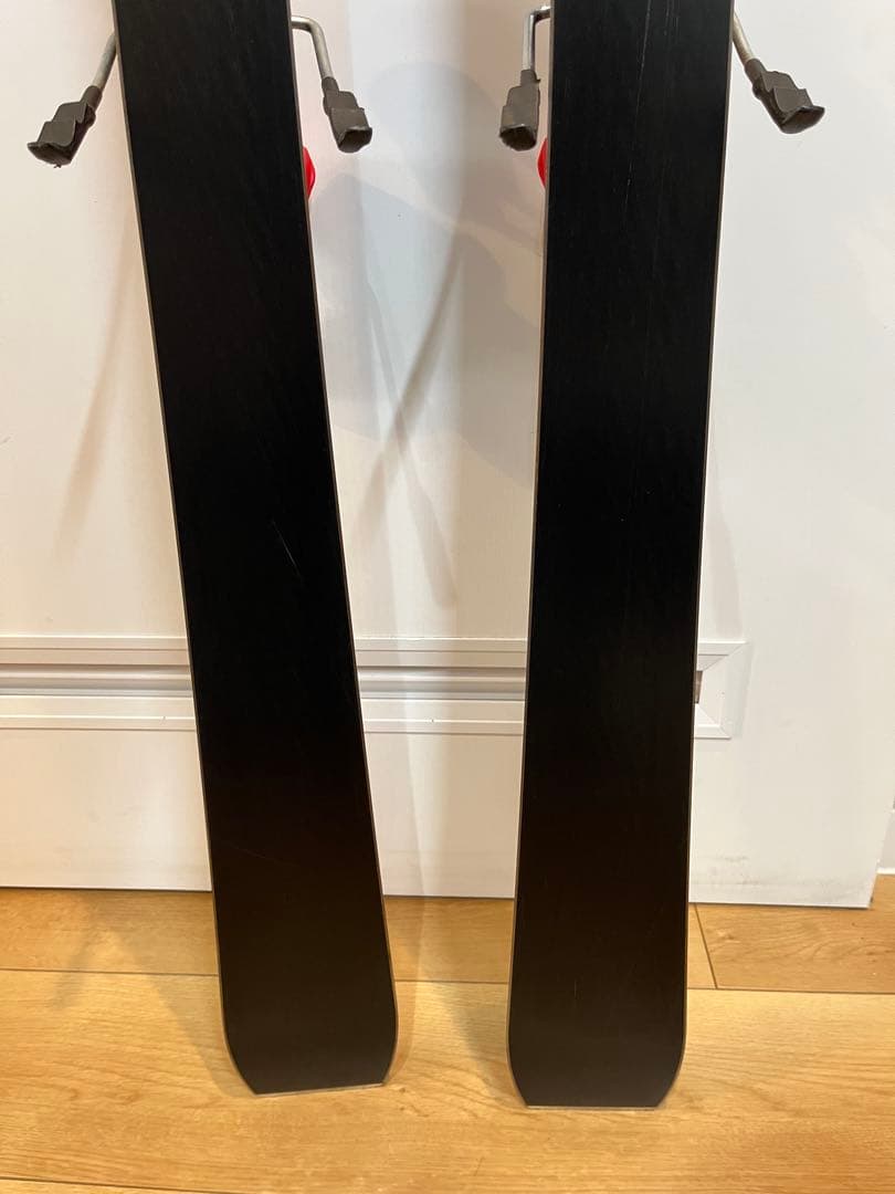 KEO'S SS スキー 板 赤黒 マーカービンディング付き