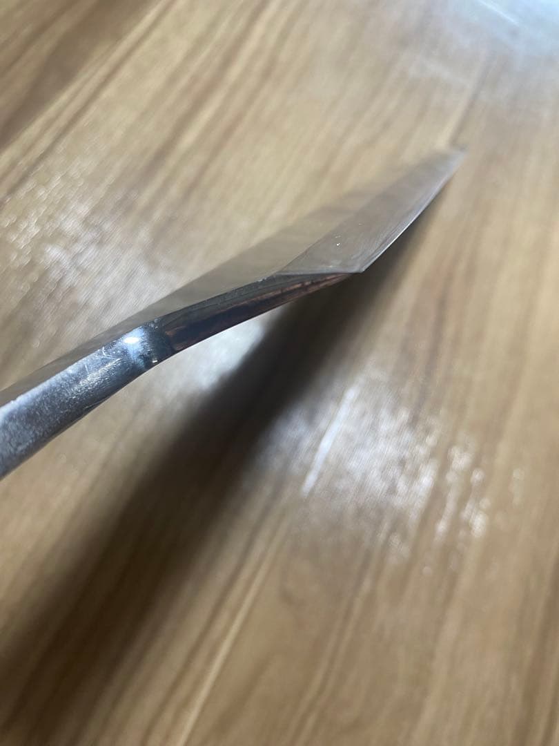 Hide　玄海正国　出刃包丁　地肌　刃渡り24cm