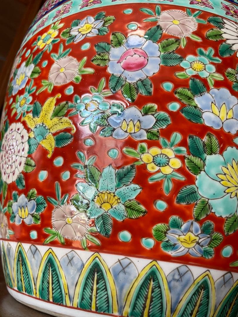 錦手　伊万里焼○○火鉢　※木箱入り❗️