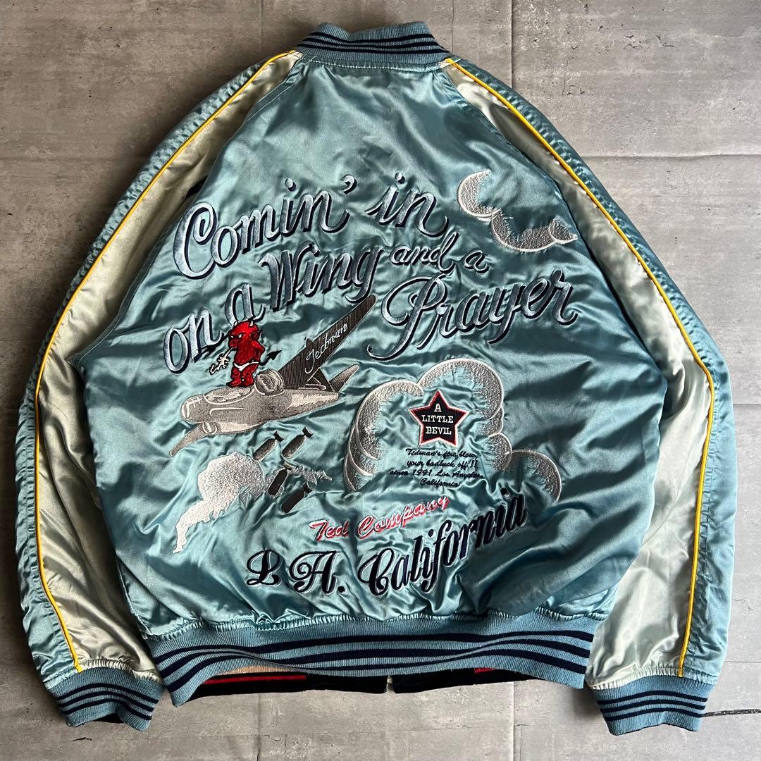 TED MAN　テッドマン　総刺繡　リバーシブル　スカジャン　ベロア　40サイズ