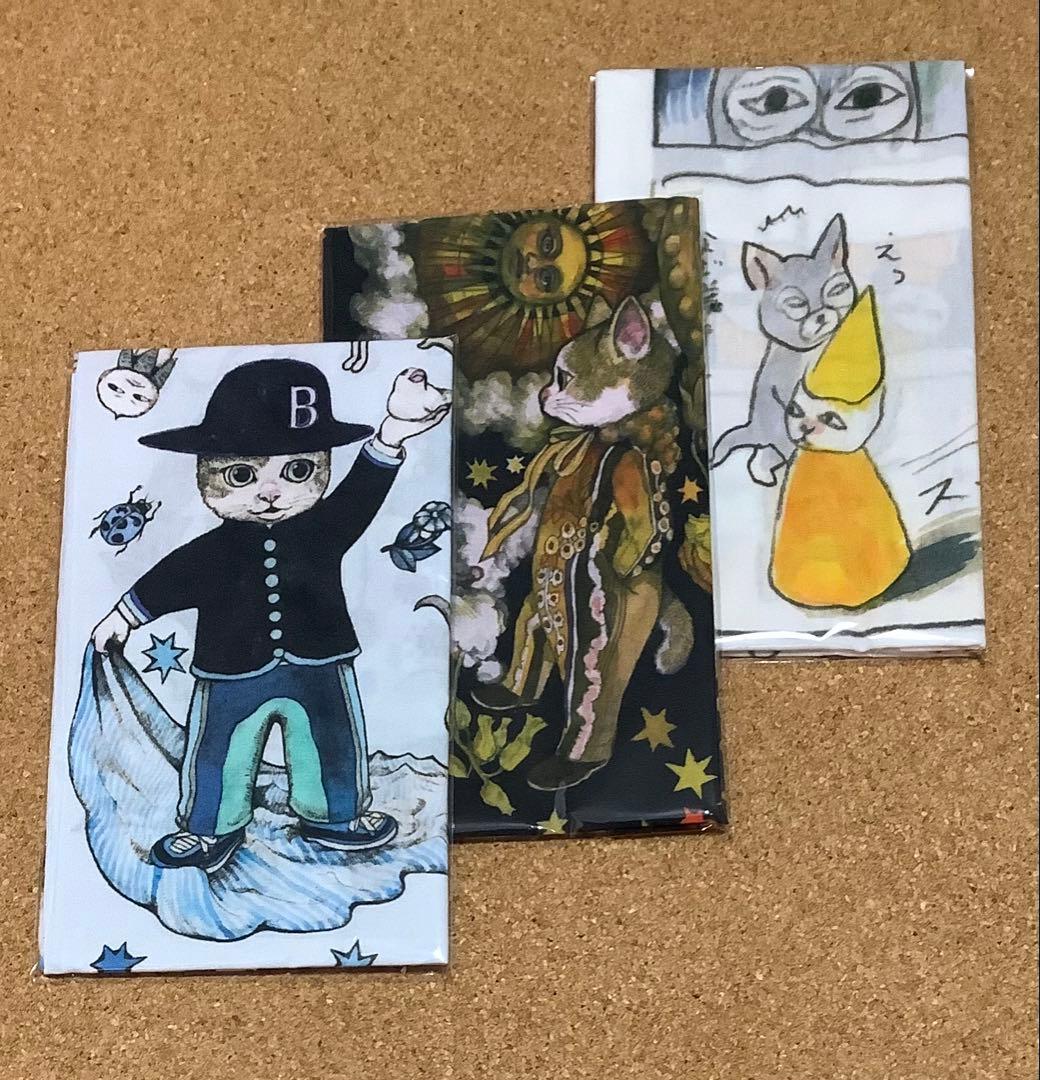 ボリス雑貨店 新品 てぬぐい3種 BLUE YELLOW 絵日記 ヒグチユウコ