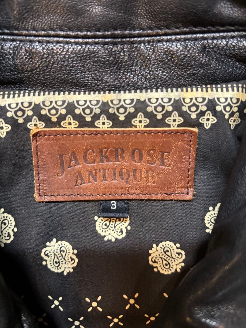 ジャックローズ　シングルライダース　バイカー　本革