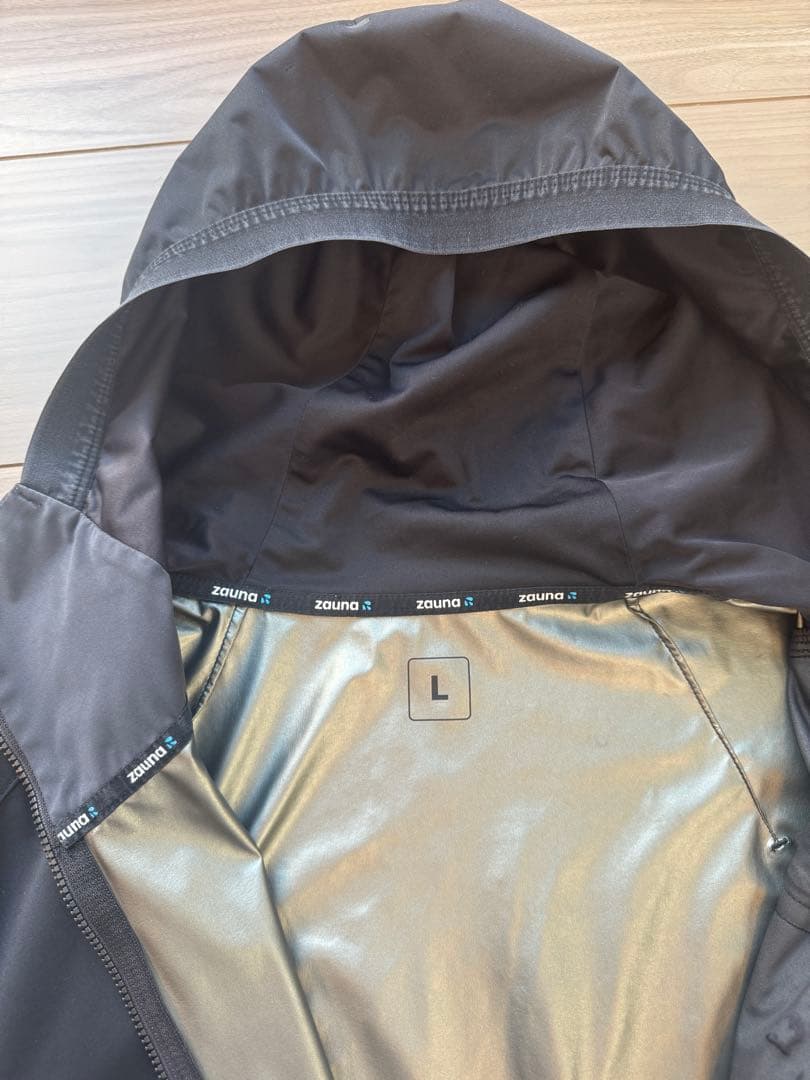 zauna サウナスーツ Lサイズ 黒 収納袋付き