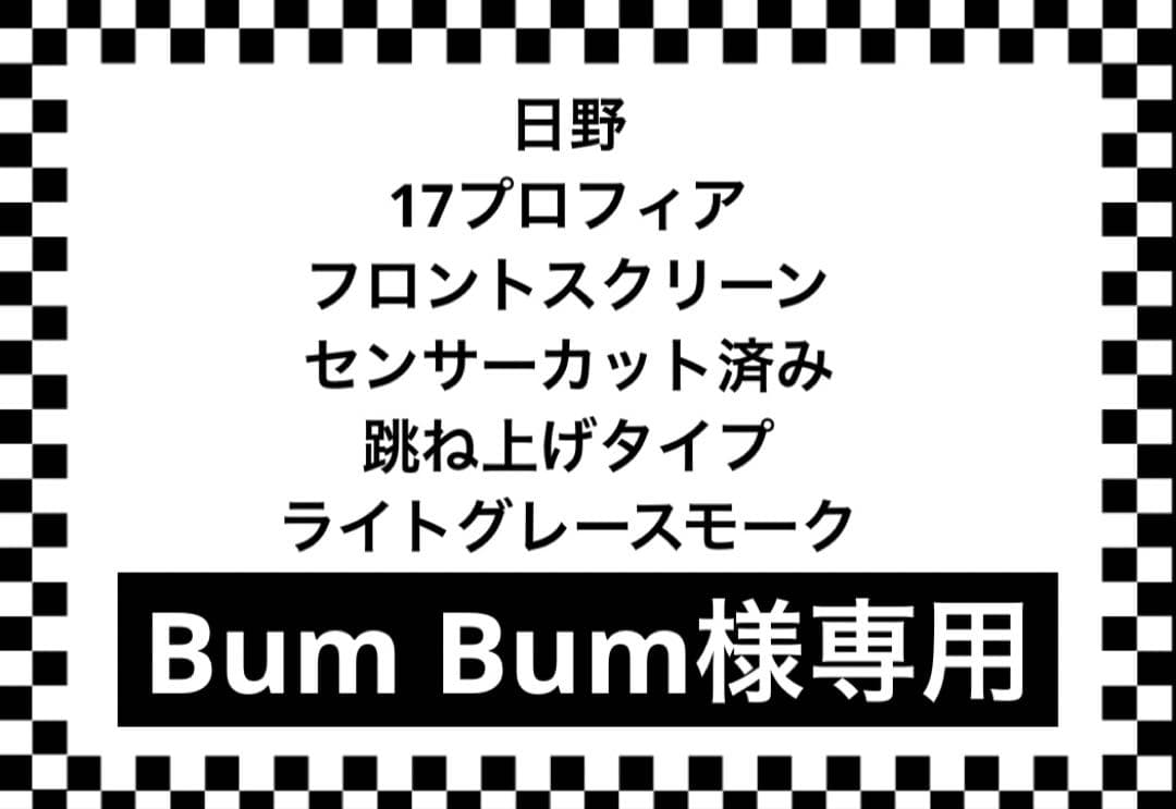 日野17プロフィア フロントスクリーン
