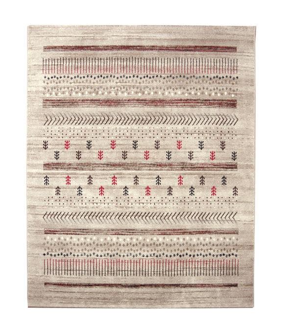 ギャッベ柄トルコ製ウィルトン織カーペット200x250cm ラグ（455）