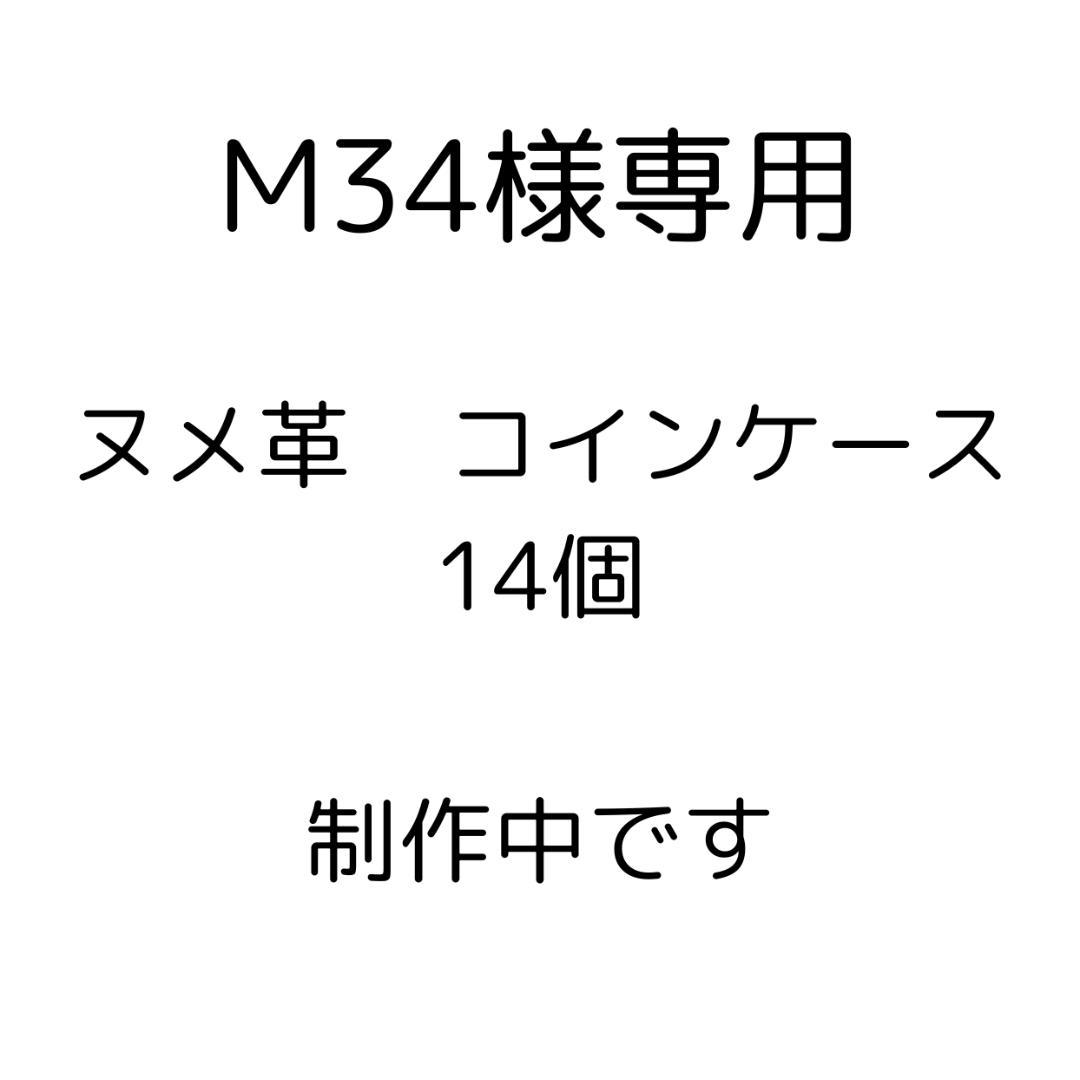 【m34】ヌメ革　ケース　14個