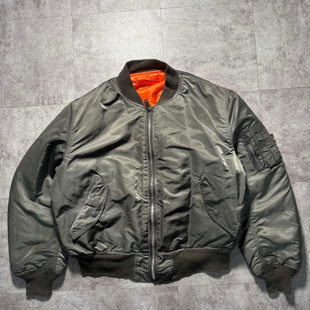 90s alpha USA製　reversible ma-1 flight jk