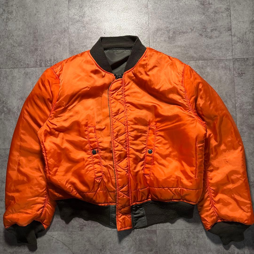 90s alpha USA製　reversible ma-1 flight jk