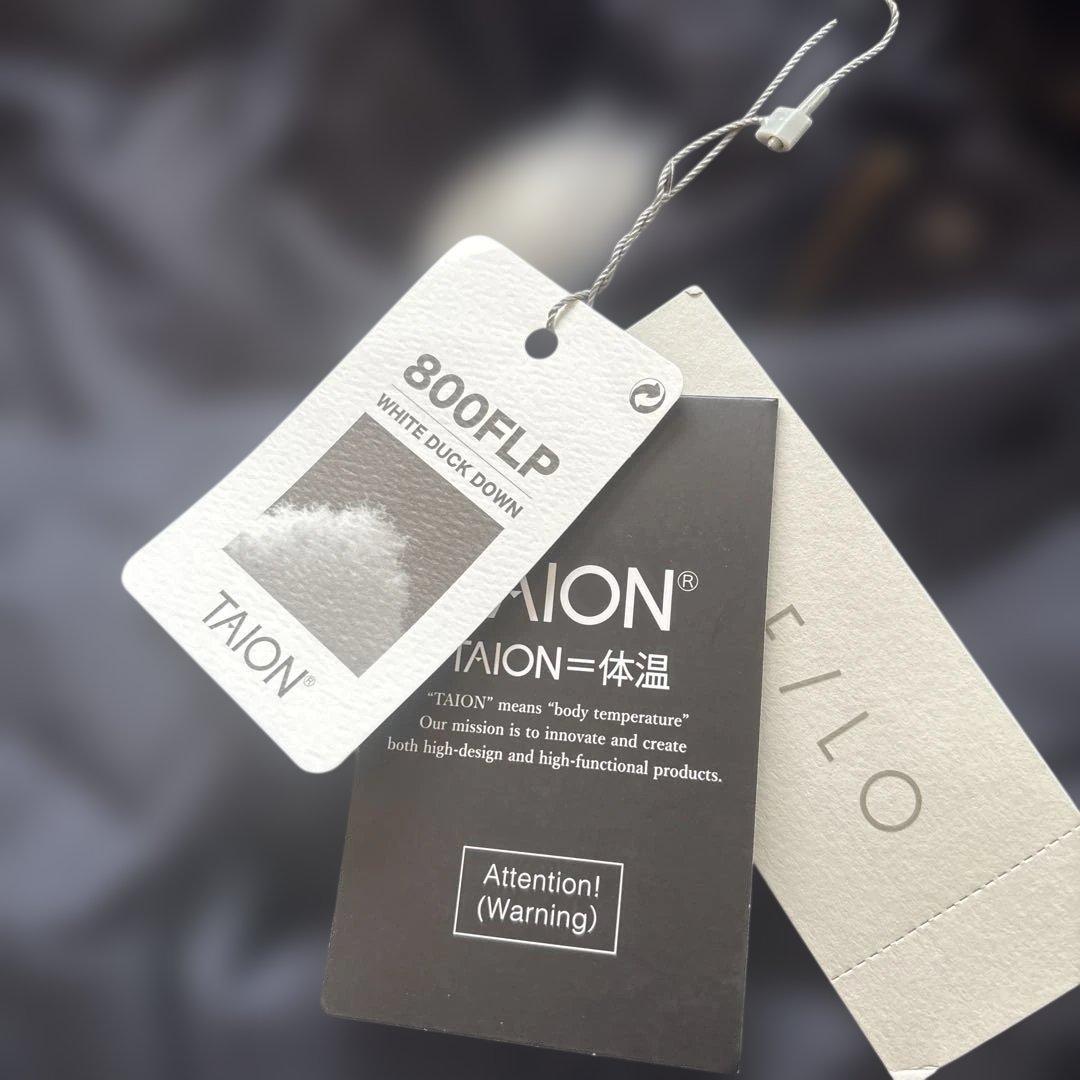 TAION×UNFLO／LIMONTA2WAYキルティングダウンコートネービーM