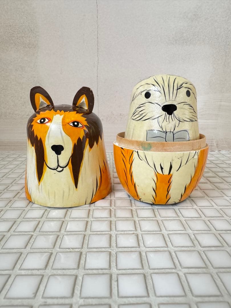 犬のマトリョーシカ 3個セット