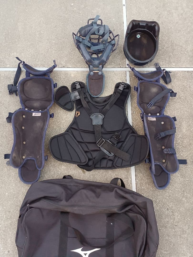 ス*ー様 野球　キャッチャー防具　バック付き