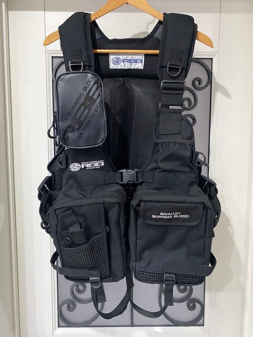 RBB リバレイ　ゲームベストⅡ　ブラック　リバレイ　ポーチ付き　美品 8897