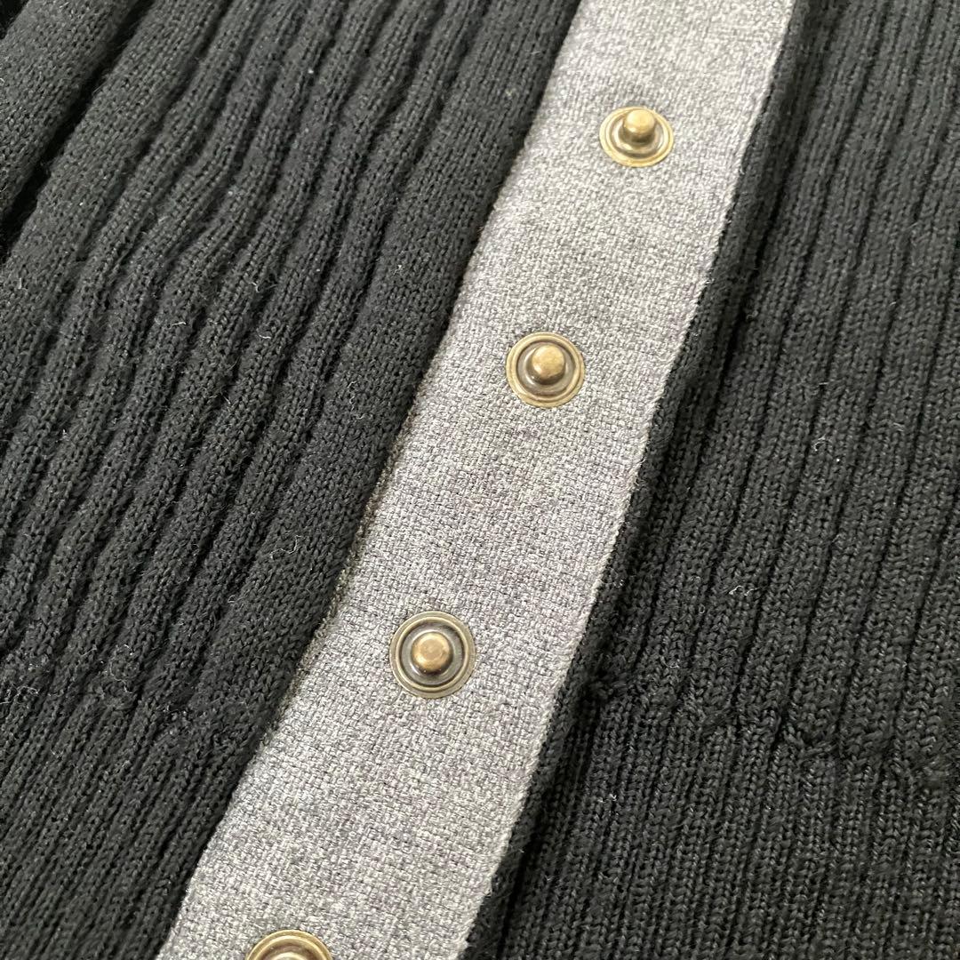 DOLCE&GABBANNA ウール ニット スナップ カーディガン イタリア製