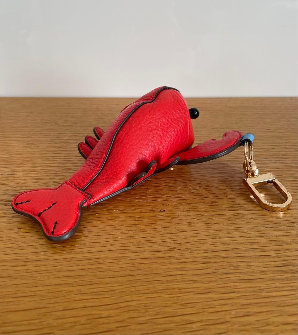 トリーバーチ ロブスター型レザーキーホルダー小銭入れ