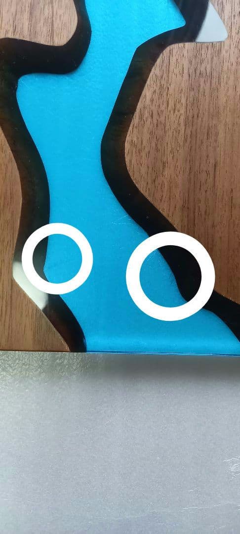 リバーテーブル　レジンテーブル　サイドテーブル　キャスター付き　コーヒーテーブル