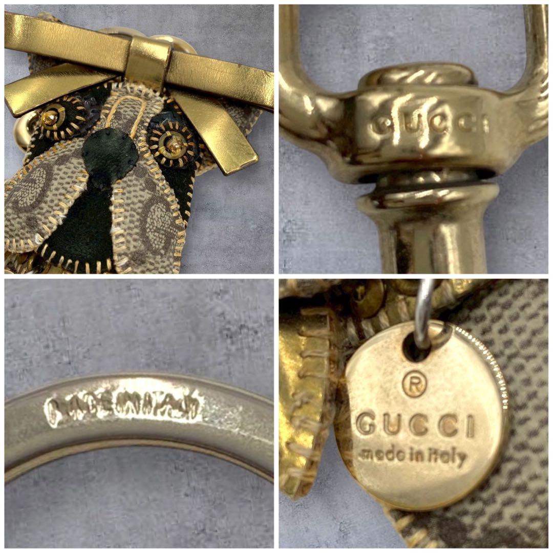 希少✨️ GUCCI グッチ チャーム グッチョリ フレンチブルドッグ GG柄