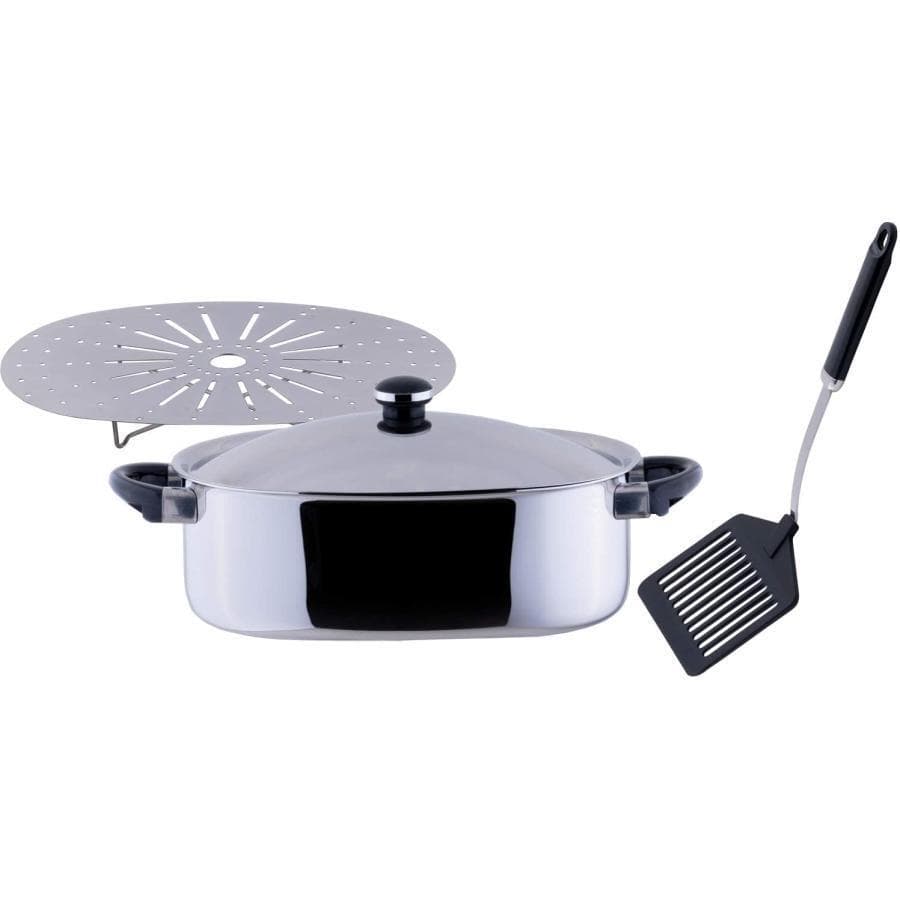 宮崎製作所 オブジェ スチームプレート付 OJ-65 両手鍋 楕円鍋 日本製