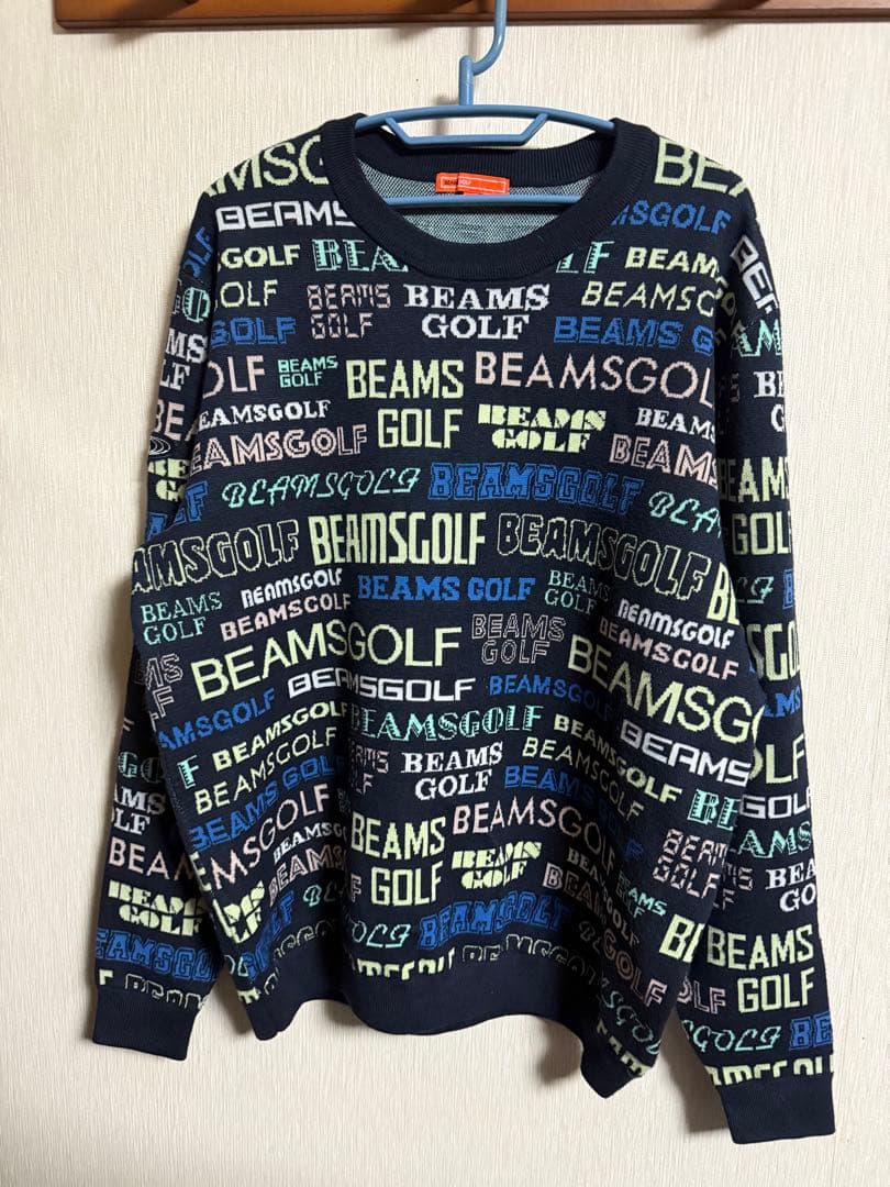 中古 美品 サイズL ビームスゴルフ ニット セーター