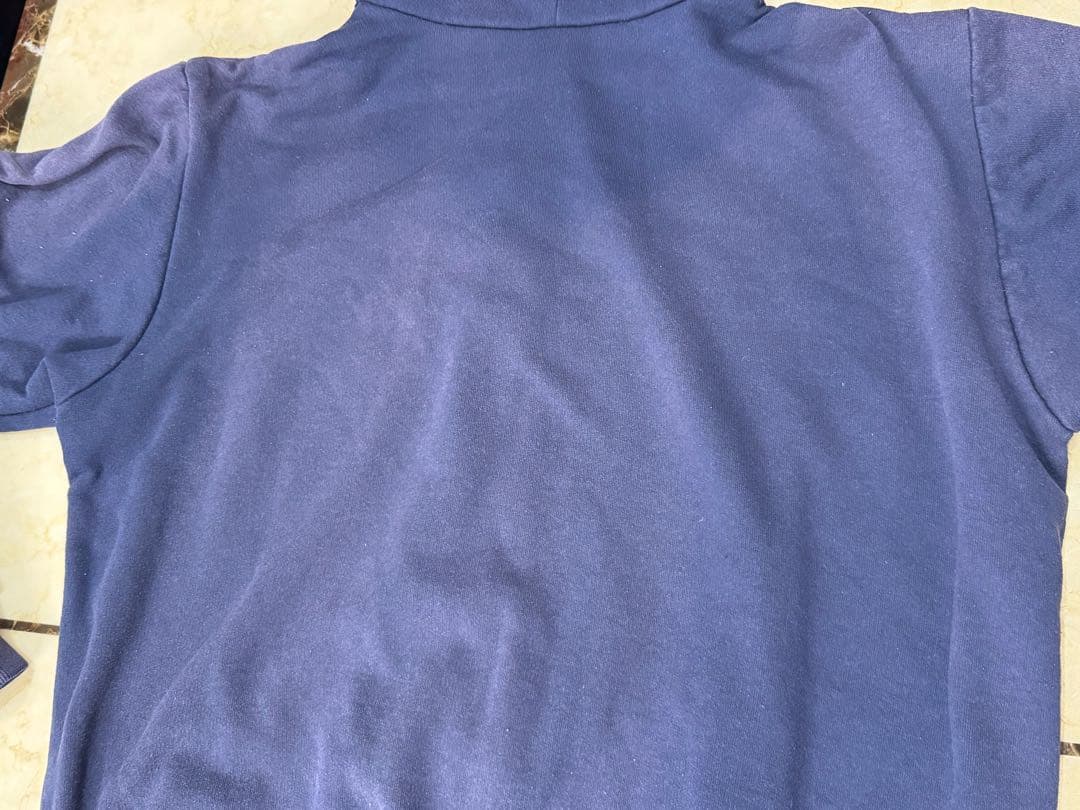 ◆鬼フェード茄子紺CAMBERサーマル付ジップパーカー90s USA製XL◆