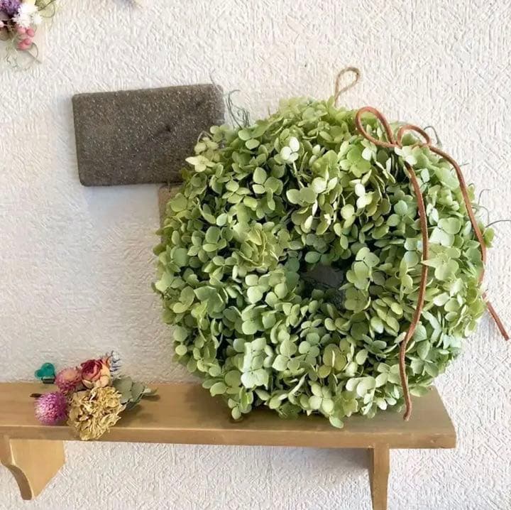 アナベル紫陽花リース