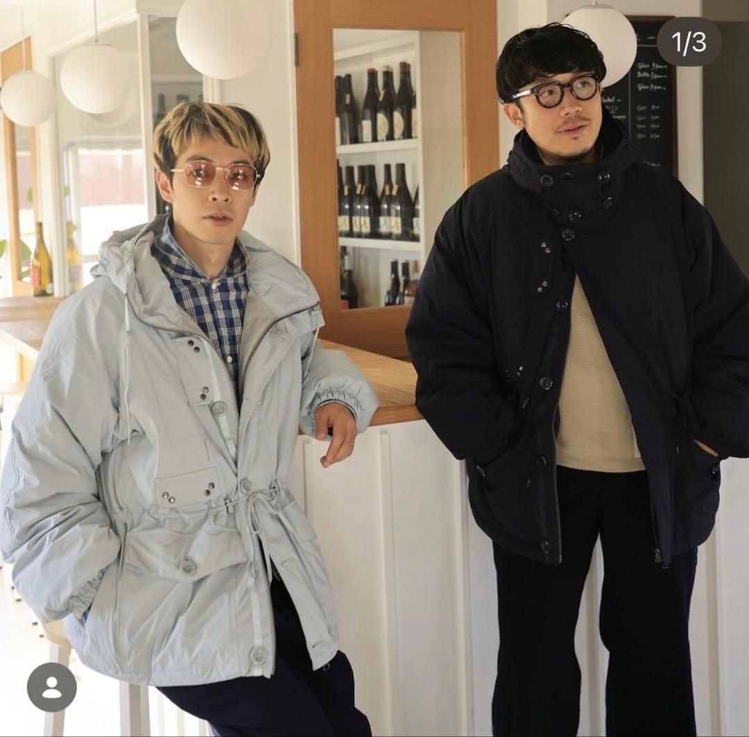 ジャケット・アウター Griffin Hartland  Navy Puff Smock M