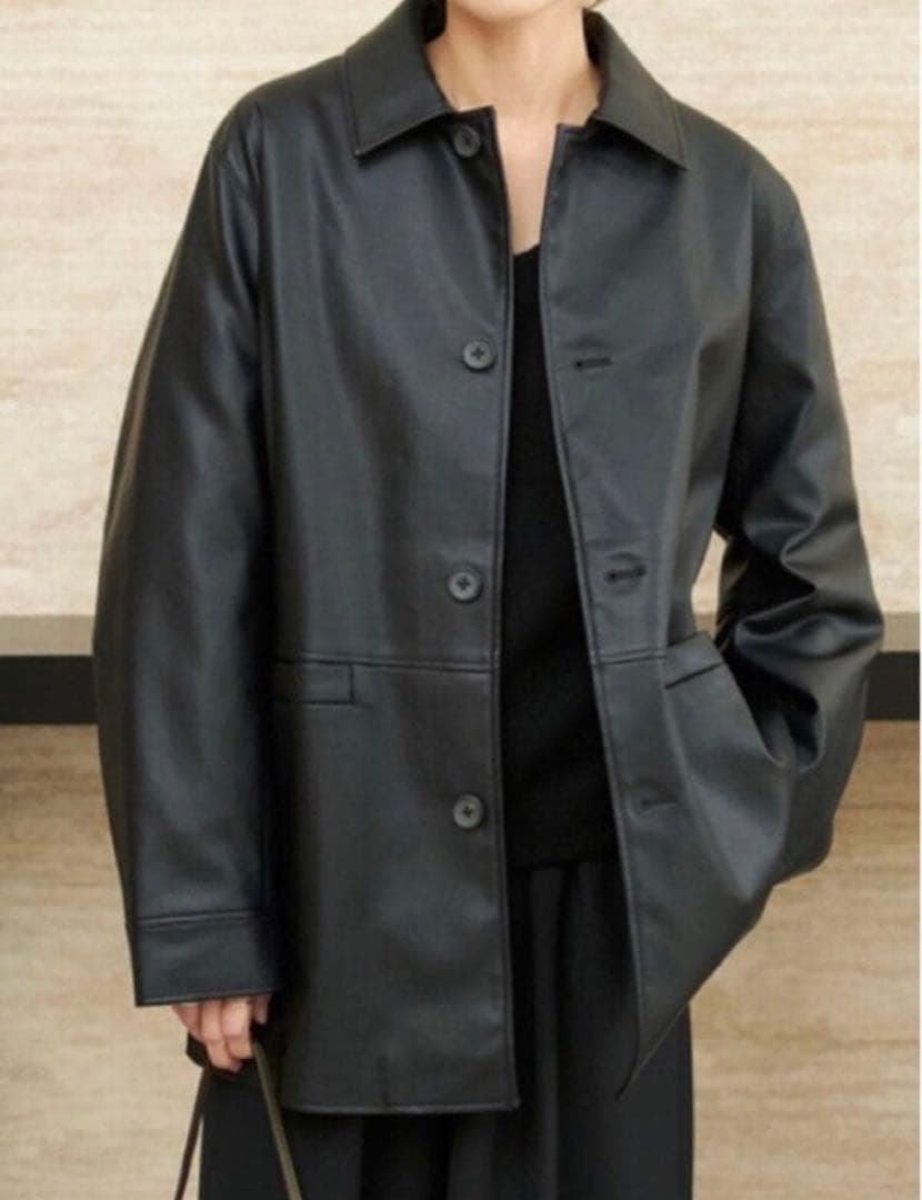 Plage Leather Like Car コート