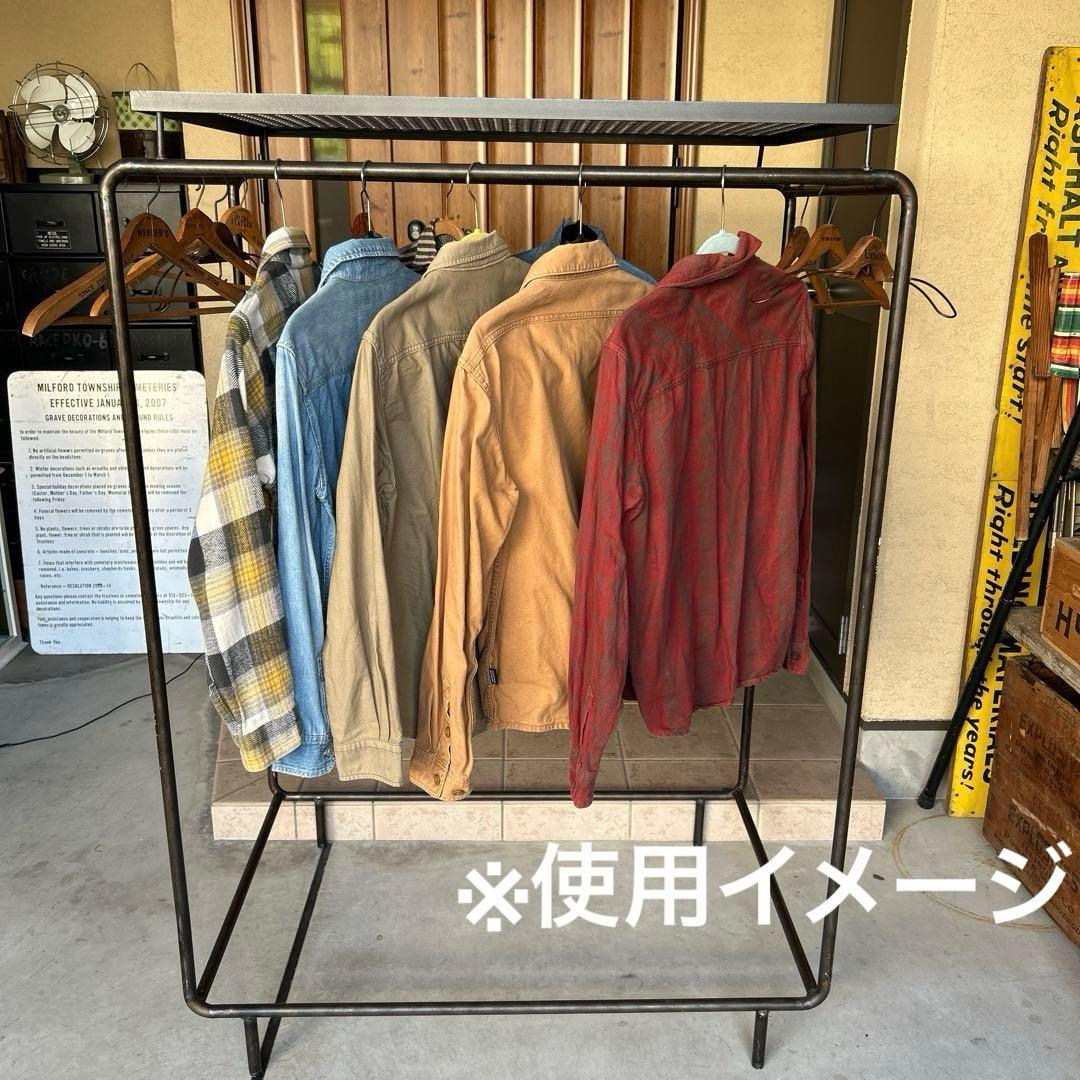 インダストリアル アイアン ラック シェルフ 無骨 シャビー 鉄製 店舗什器