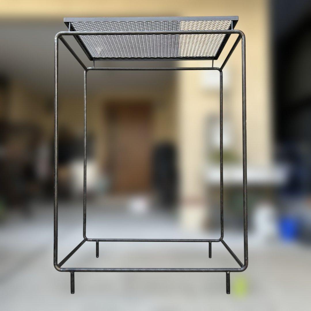 インダストリアル アイアン ラック シェルフ 無骨 シャビー 鉄製 店舗什器