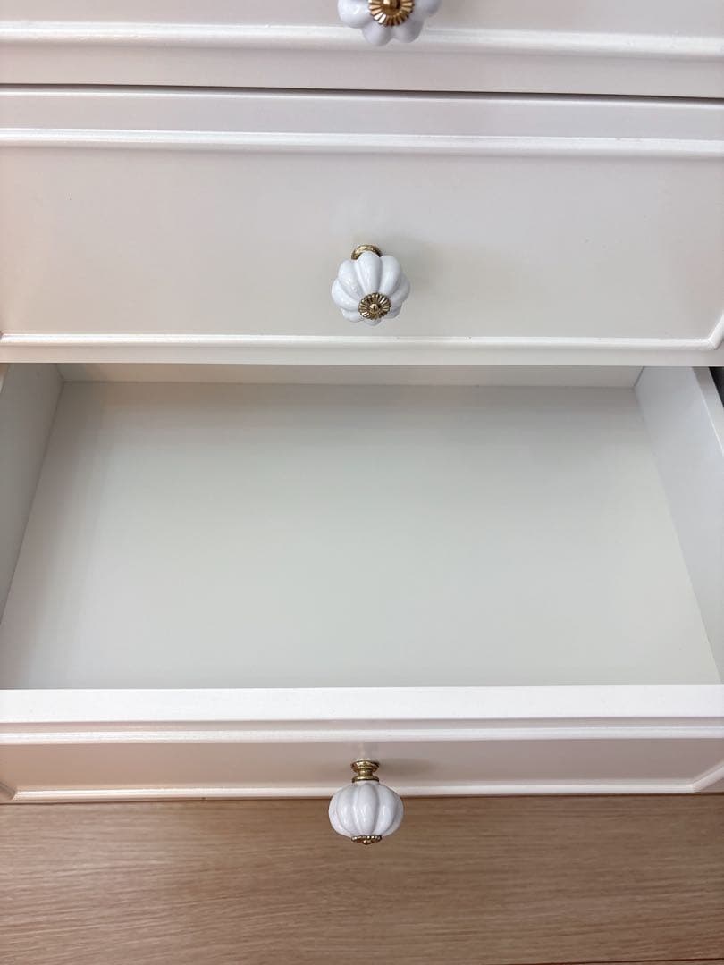 リルデココ★4段チェスト★ホワイト★姫家具★白家具