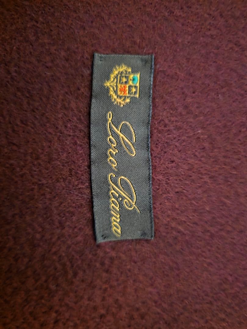 Loro Piana 100% Cashmere マフラー バーガンディ