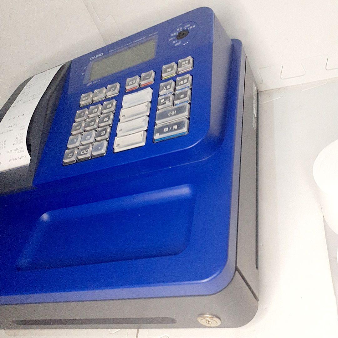 【美品】動作品　CASIO レジスター SE-G2　ブルー　取扱説明書付き