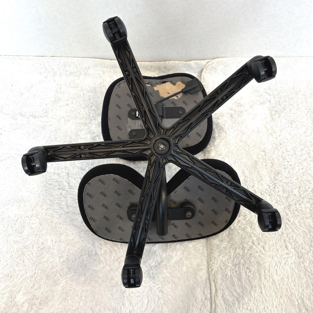 【希少】HAG バランスチェア ガス圧昇降機能 キャスター付 黒