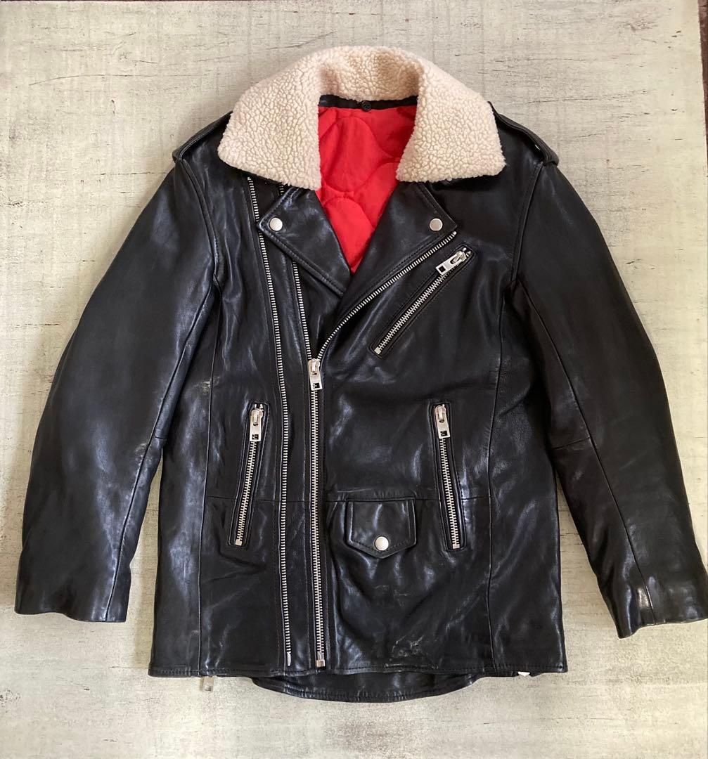 ZADIG & VOLTAIRE ライダース 羊革 黒 日本M ユニセックス