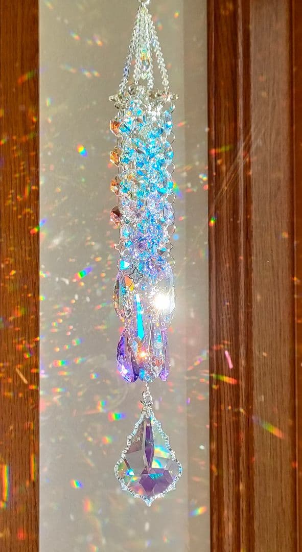 スワロフスキー✨️サンキャッチャー✨️ペンデロークバイオレットAB 63mm