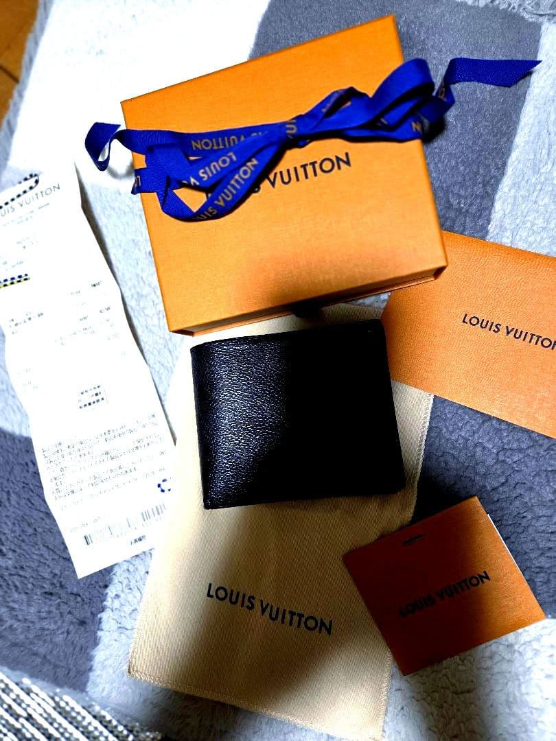 カ*ン様 LOUIS VUITTON ダミエ ブラック 二つ折り財布