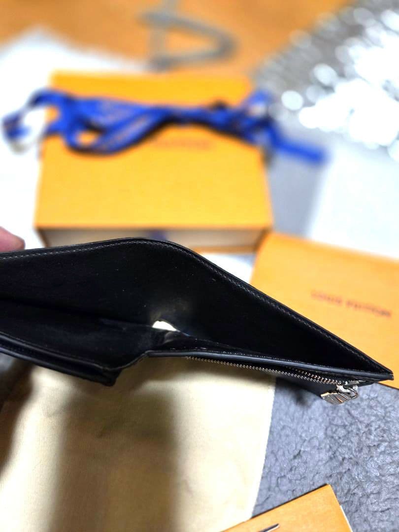 カ*ン様 LOUIS VUITTON ダミエ ブラック 二つ折り財布