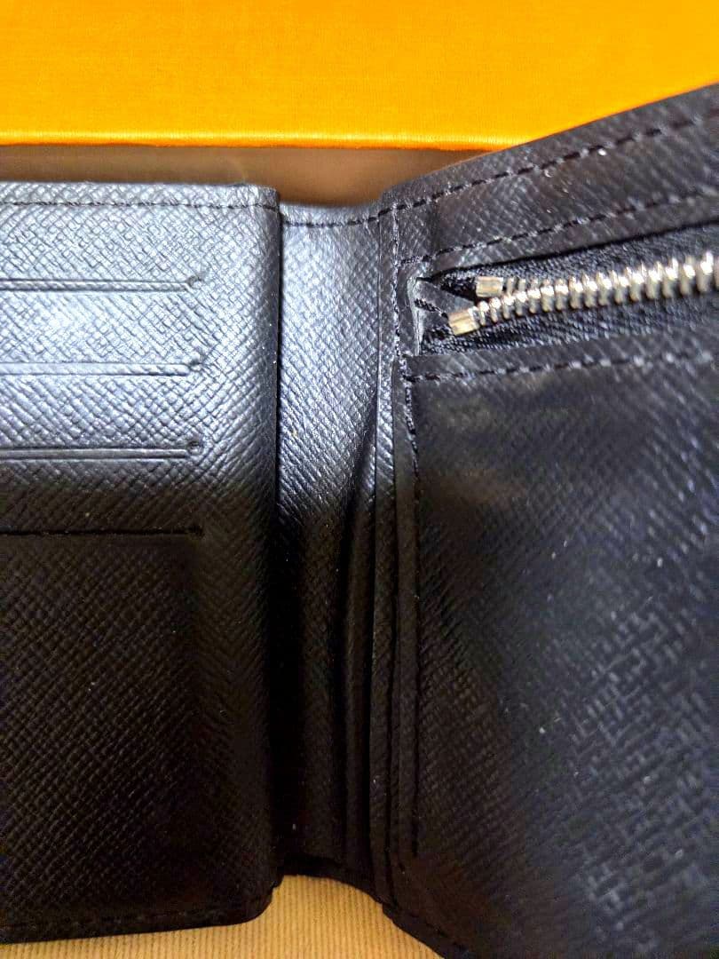 カ*ン様 LOUIS VUITTON ダミエ ブラック 二つ折り財布