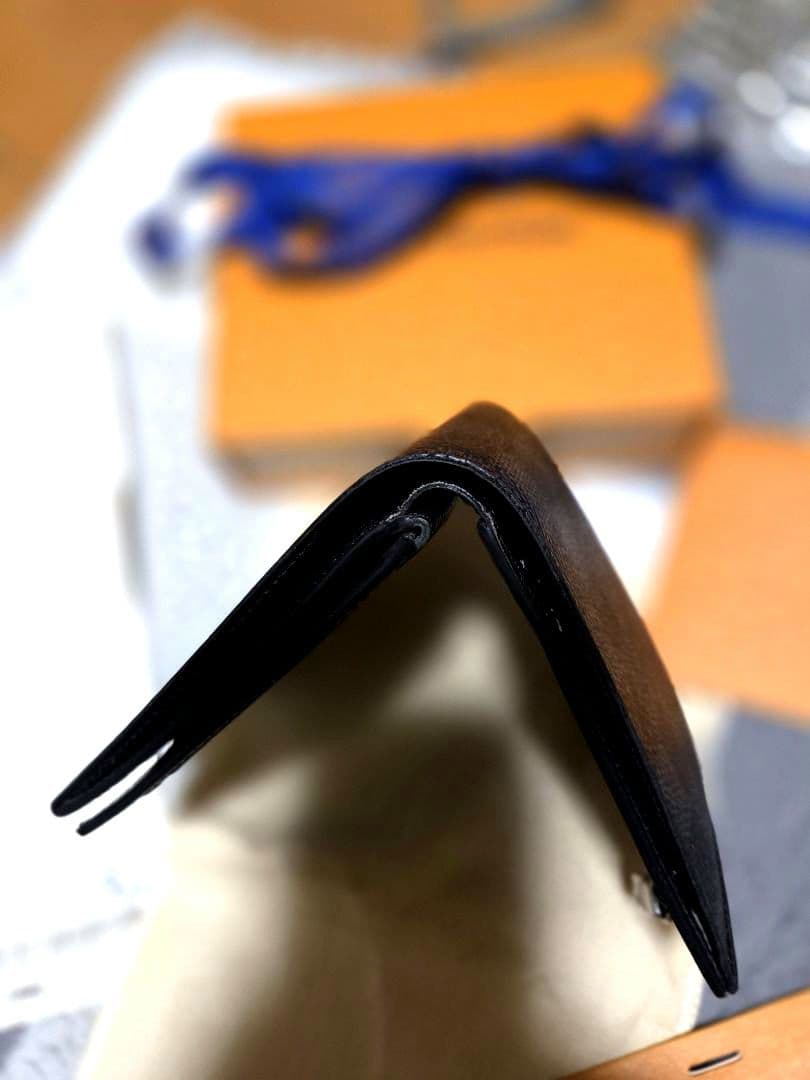カ*ン様 LOUIS VUITTON ダミエ ブラック 二つ折り財布