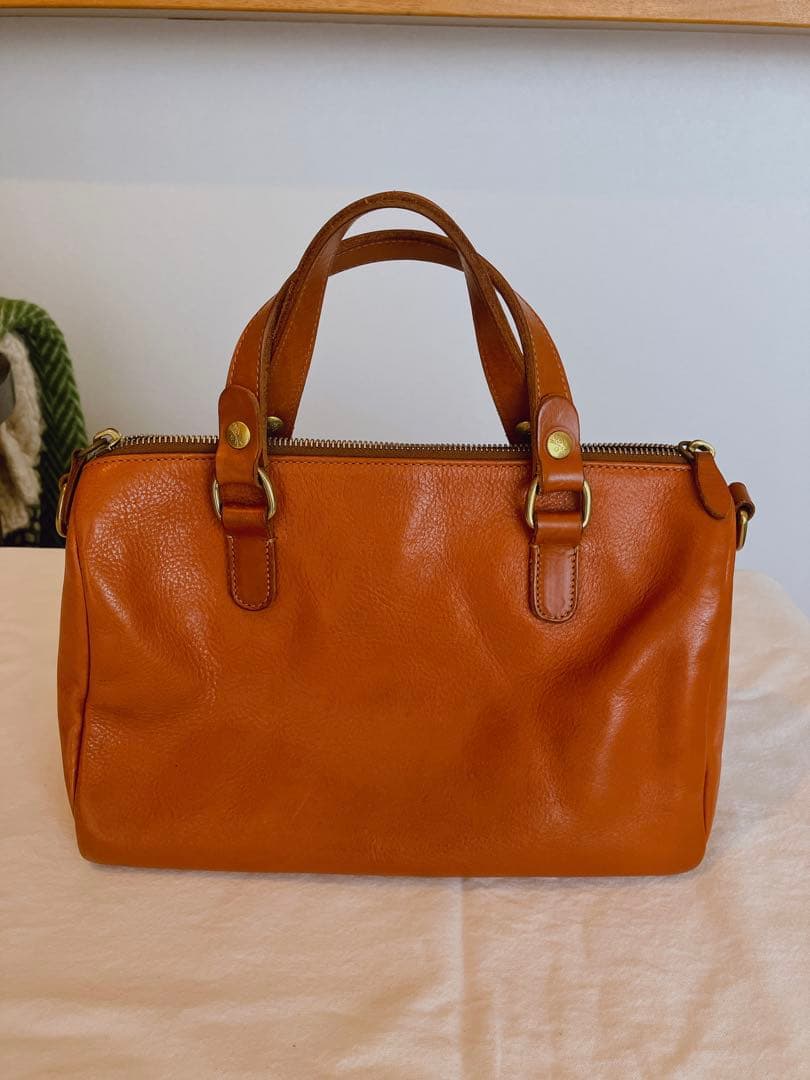 イルビゾンテ　ボストンバッグ　ヤキヌメ