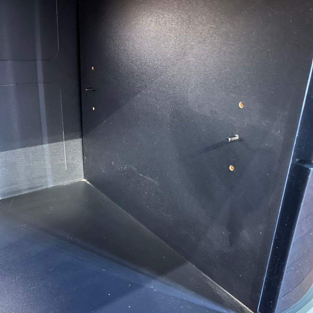 【中古品】ガラス天板 テレビボード テレビ台 キャスター付き ポストモダン