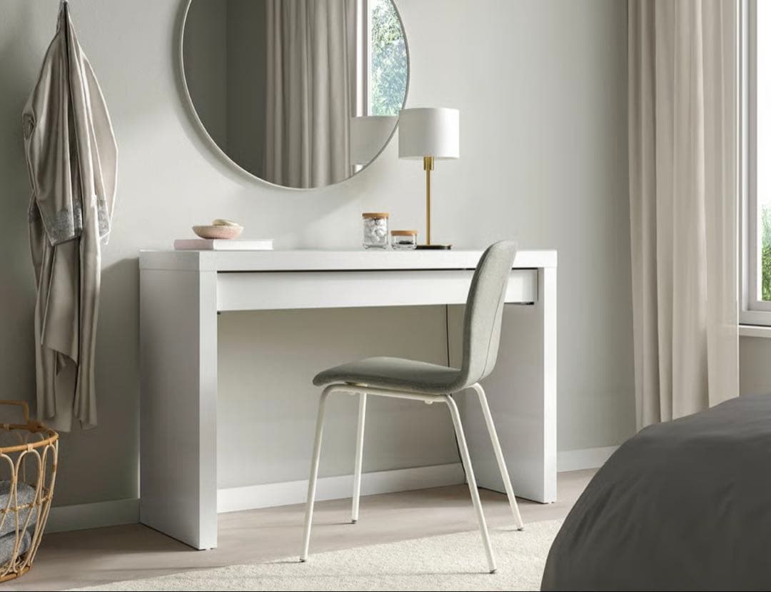 【美品】IKEA MALM マルム　ドレッサー, ホワイト, 120x41 cm