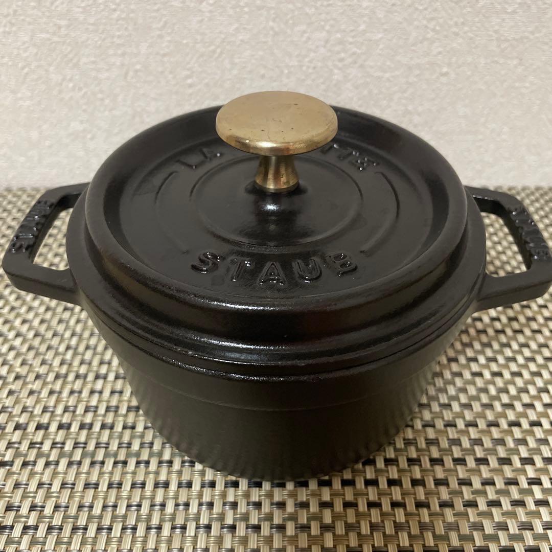 ストウブ ピコ・ココット ラウンド 14cm staub ブラック