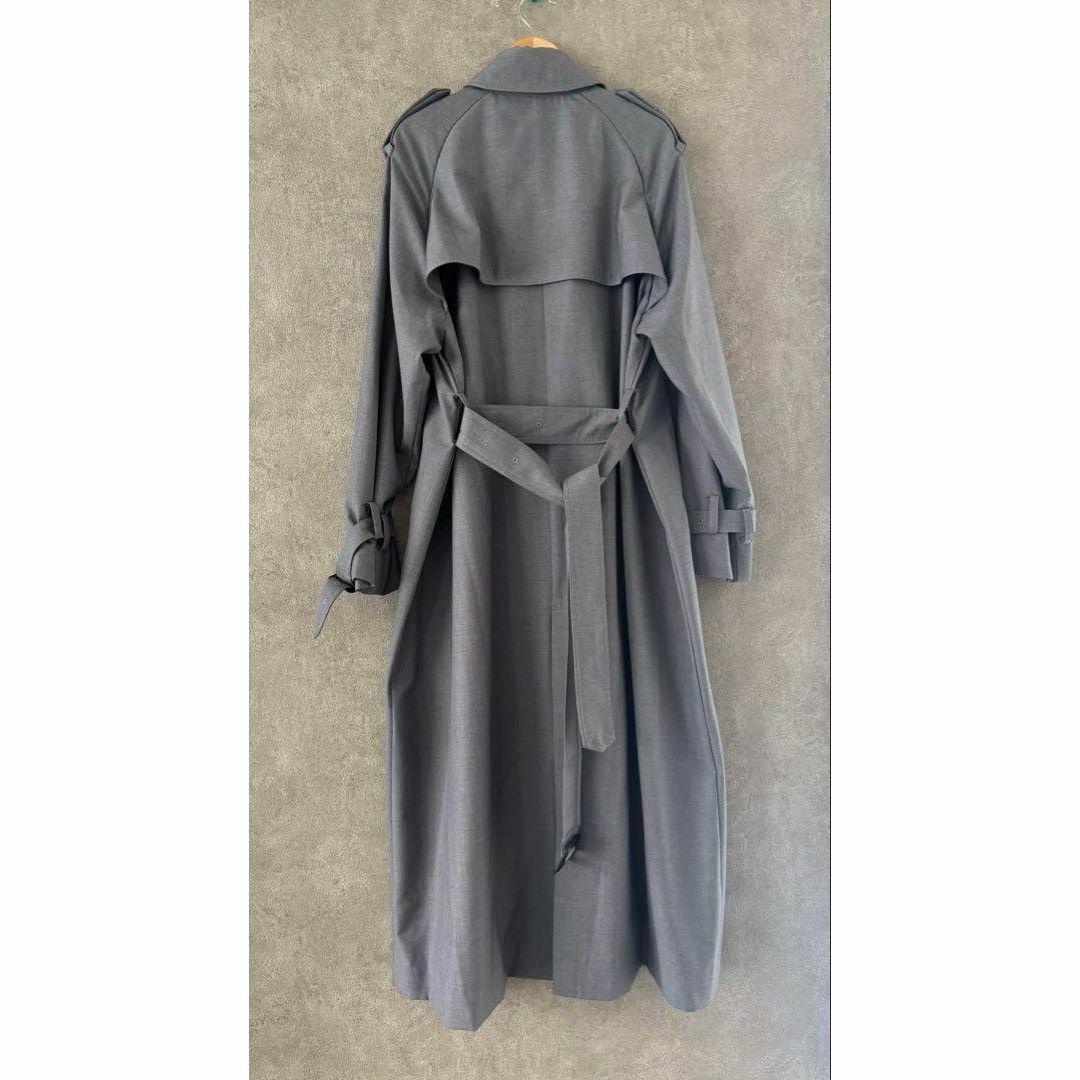 Loungedress　ラウンジドレス トレンチコート　ロング丈　グレー　F