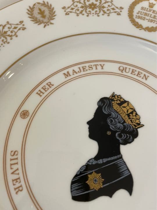 タイムセール！Coalport エリザベス女王　シルバージュビリー　プレート