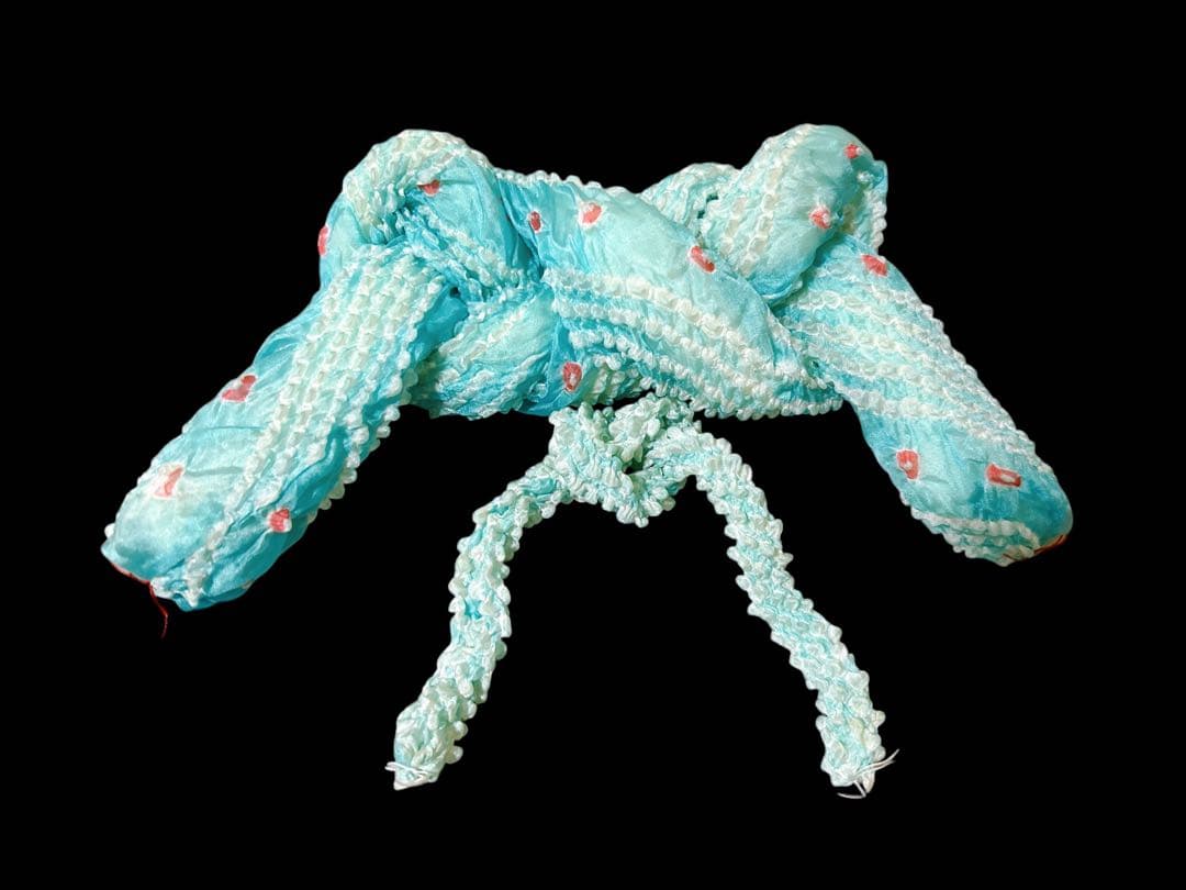 豪華正絹フルセット♡七五三　7歳　女の子　水色　エメラルドグリーン　髪飾り付