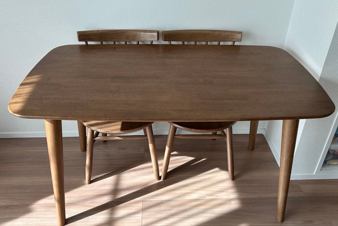 mm【直接お取引きのみ】ニトリ ダイニングテーブル 椅子2脚 セット