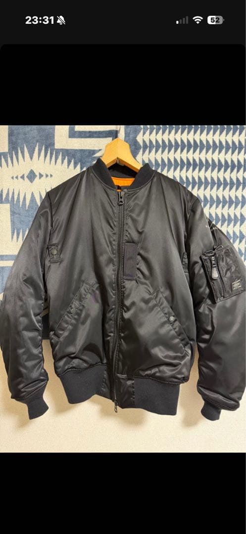 バリクソンズMA-1 フライトジャケット ブラック