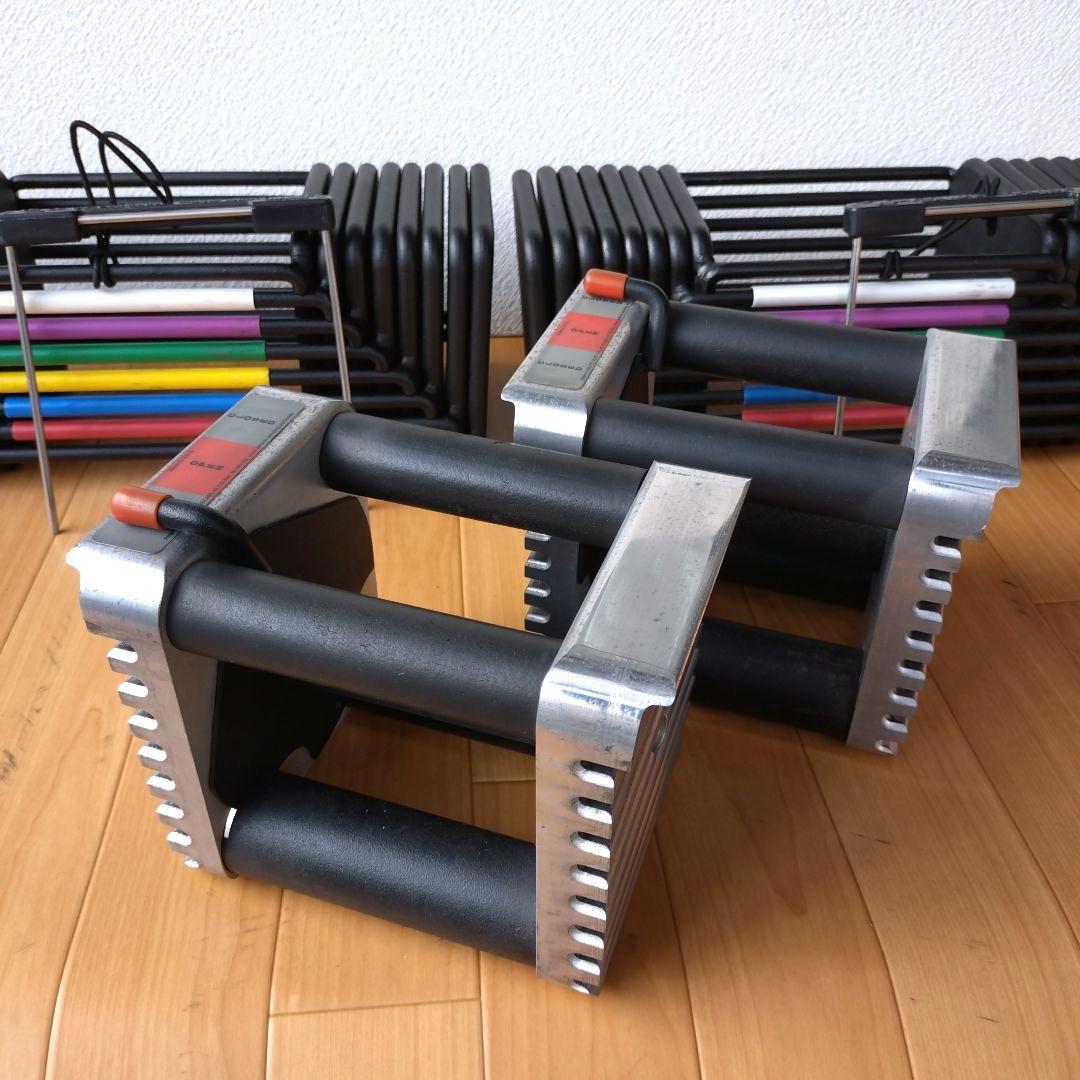 ②幻の初代 POWERBLOCK 43kg アルミ削り出しハンドル 計86kg