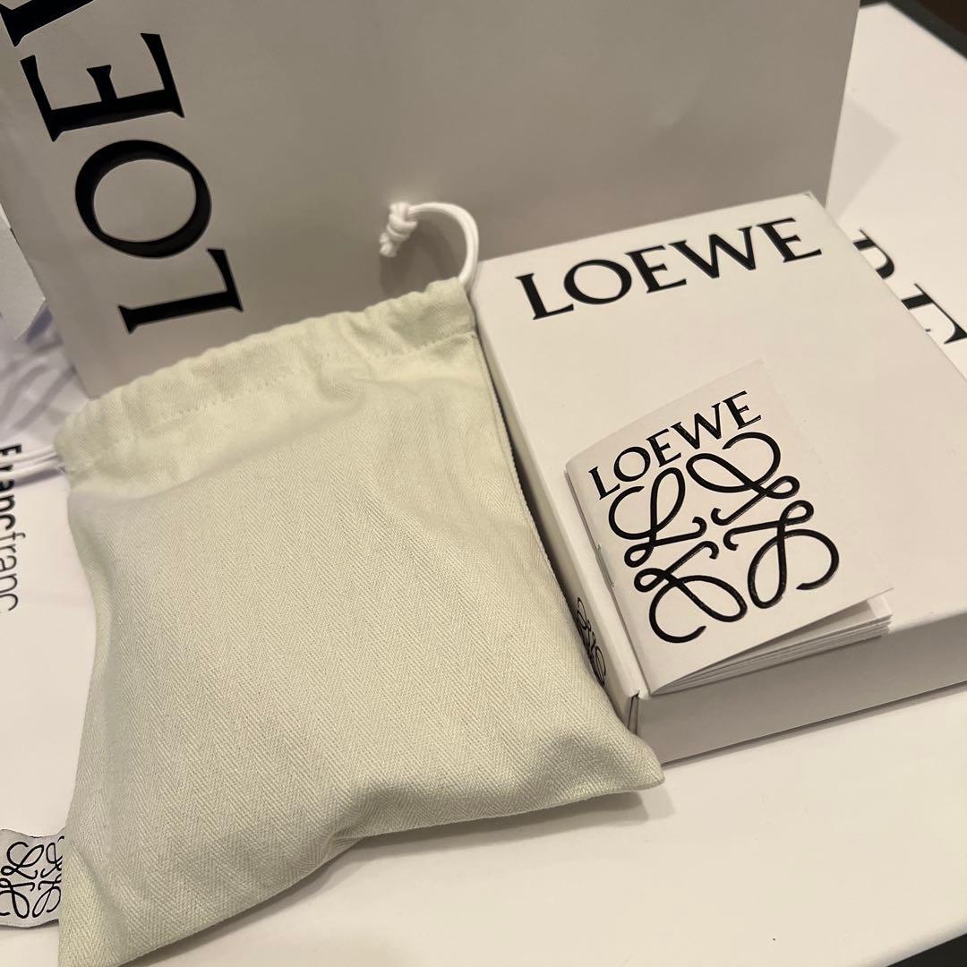 LOEWE アナグラム 二つ折り財布 ベージュ